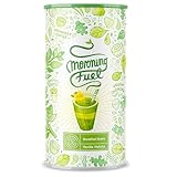 Morning Fuel Vanille Matcha Shake - Morgens Satt & Gesund, Vitamin- und Nährstoffreiche Frühstücksmischung mit Protein aus gekeimten Samen, Quinoa & Mandeln - 600 Gramm Pulver