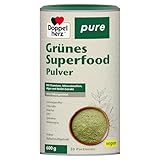 Doppelherz pure Grünes Superfood Pulver - U.a. mit Ashwagandha, Matcha, Weizengras & OPC - vegan & ohne Süßungsmittel - 600 g